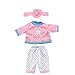 Ropa De Muñeca Muñeca De Bebé Muñeca De Muñeca Vestido Trajes De Ropa Mini Craft Disfraces a Mano Pijamas Muñeca Accesorios a Juego 17 Pulgadas Rosa para Niños