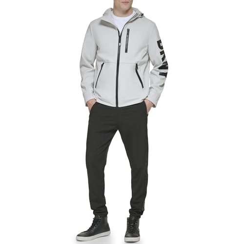 Image of DKNY Men's Hooded Logo Softshell Jacket