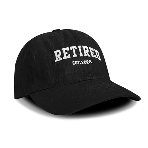 Image of Retirement Gifts for Men Women 2026, Embroidered Baseball Cap, Adjustable Cotton Retired Hat for Coworker Dad Friend