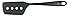 Fiskars Spatule avec palette asymétrique, Plastique, Longueur: 29 cm, Noir, Essential, 1023807