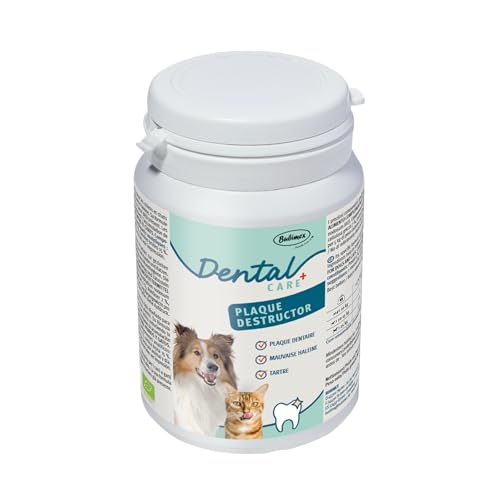 BUBIMEX – Placa Destructor – Higiene bucal para Perro y Gato – Combate la Placa Dental y el Mal Aliento – Fórmula orgánica a Base de Alga marrón 100% – 160 g