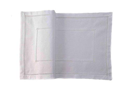 Zenoni & Colombi Tira Bordada A Mano Gigliuccio Made in Italy 40x130 cm Puro algodón