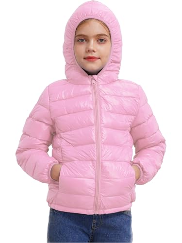 Little Boys Girls Solid Winter Thick Jacket Child Warm Zipper Hooded Outwear Lightweight and Packable Down Coat4