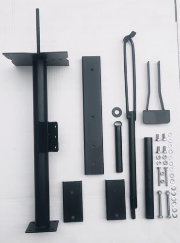 Image of Manual Portable Motorcycle Tyre Changer Machine with Adjustable Stand, Universal Fit, Steel Construction, 60x50x80 cm