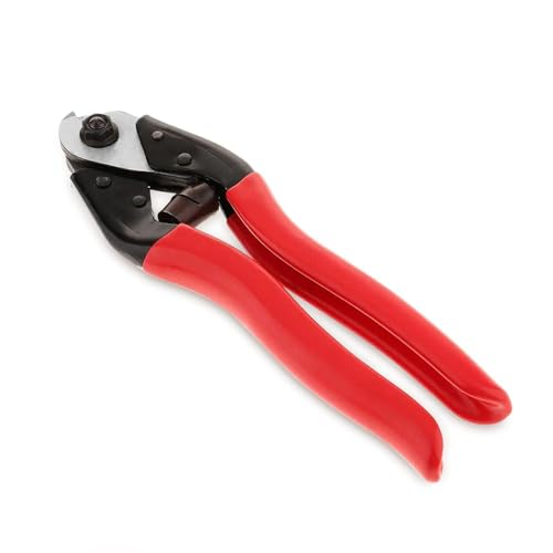 Drahtseilschneider 19cm Bowdenzug Zange Chrom-Vanadium-Stahl Kabelschneider Schneidet bis 6mm Schneiden für Drahtseil Edelstahl Seil Fahrrad Bremshebel Kabel Reparatur