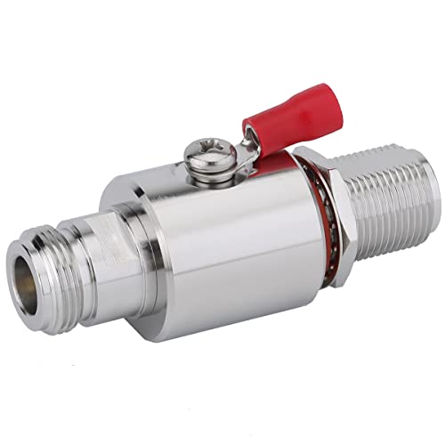 Lightning Arrestor N Female To N Female Bulkhead Coaxial Wifi Lightning Surge Protector Ip67 With 90 V Gas Tube 50 Ohm Dc-3Ghz #TOP2