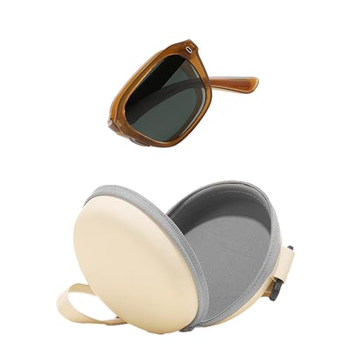 J&L Glasses Polarized Folding Sunglasses Women Men Square Sunglasses Foldable Sunglasses UV400 Protection