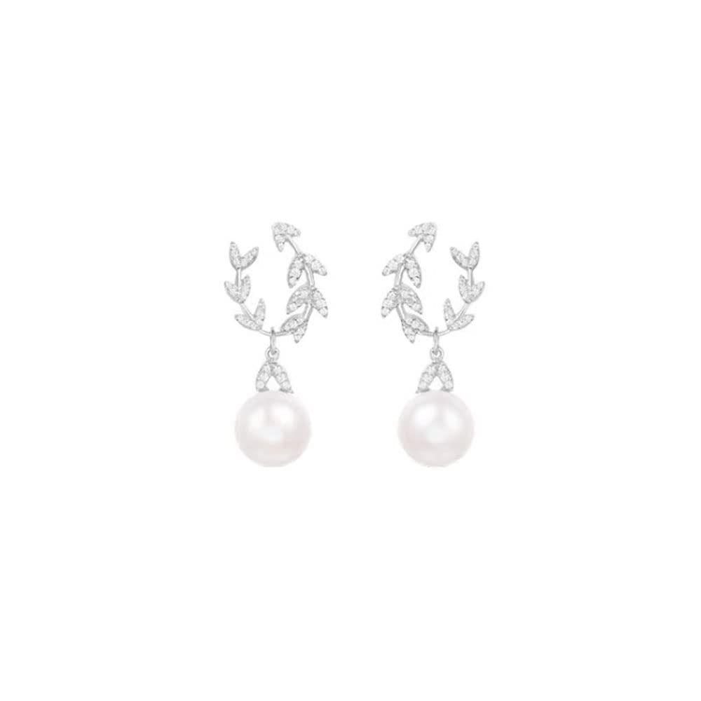APM Monaco Petal earrings for women, freshwater pearl earrings for women, high quality silver design