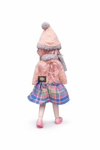 Image of DSR Princess Doll for Girls 30 CM | Musical Fashion Doll with Movable Joints | Cute Dress | Plastic Toy for Kids-(Pink-Mix)