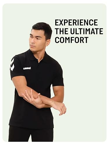 Image of hummel Go Cotton Logo T-Shirt 2.0 | Comfortable | Breathable Fabric | Durable | for Everyday Use | Ideal for Yoga or Gym | Cotton T-Shirt for Men