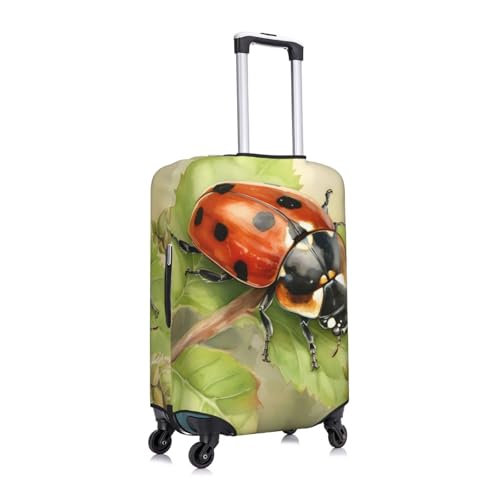 Cute Ladybugs Travel Luggage Cover for Suitcase Anti-Scratch Fashion Suitcase Protector Washable Elastic Baggage Covers Fits 18-21 Inch Luggage for Travel Beach Holiday2