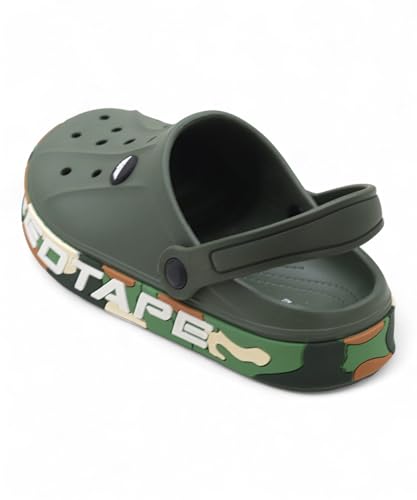 Image of Red Tape Mens Lightweight EVA Clogs Slip-On Comfortable Casual Footwear with Adjustable Back Strap and Anti-Slip Outsole