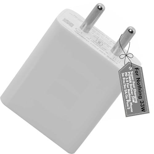 Image of Original 33W Type-C Power Fast Charger for CMF Phone 1, Nothing-Phone-2,Nothing-Phone-2A,Nothing-Phone-2A Plus Phone1,Rapidly Charging 33-watt Quick Charge 3A Wall Android Charging Adaptor for Mobile