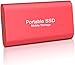 Produktbild 8 TB tragbare SSD Externe Festplatte USB-C USB 3.1 Externe Solid State Drive SSD externe Festplatte für Photographers/Content Creators/Gaming/3-Years Recure (8 TB, Rot)