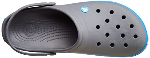 Image of Crocs Crocband Charcoal /Ocean Clog-(11016-07W)-4 UK Men / 5 UK Women (M5W7)