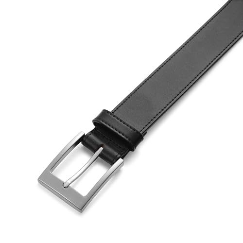 Image of MILORDE Men's Genuine Leather Dress Belt, Handmade, 100% Cow Leather, Fashion & Classic Designs for Work Business and Casual