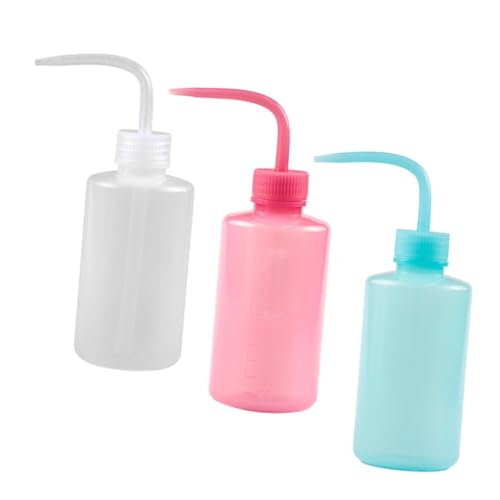 PATKAW 3 Juegos Botella De Codo Limpiador Botella De Botella Flexible Travel Bottles Botella De Spray Botella Pulverizador Botella De Pestañas Simples Botella Vacía 3 Piezas * 3