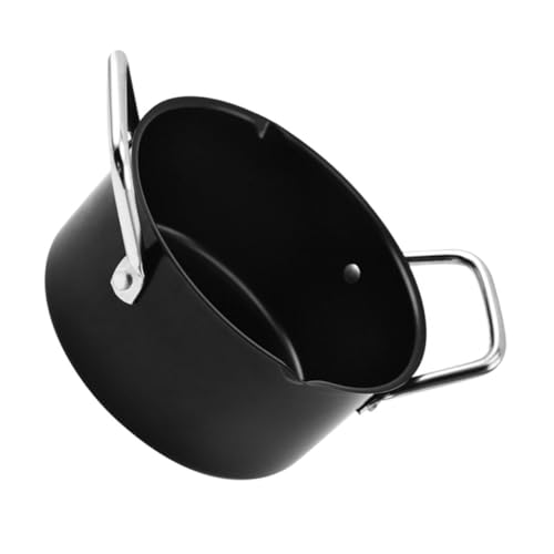 BCOATH Camping Pan Set Soup Pot Non-Stick Cookware Stainless Steel Saucepan Handle Stew Pot Lightweight for Outdoor Use