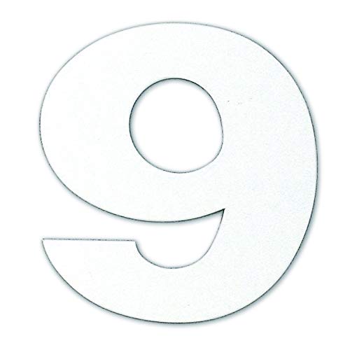 ダイドーハント 磁気ステッカー 数字 ナンバー 9 マグネット 切り文字 10177795 白 高さ5×幅5cm