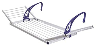 Cinquepalmi Trilly, Stendibiancheria da balcone in alluminio con ali cm 53x168.