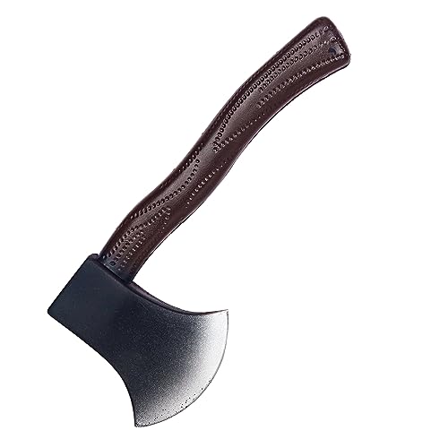 Keland Falsa Hacha de Juguete Prop de Espuma para Halloween Cosplay Accesorio para Mujeres Hombres (B-Negro)