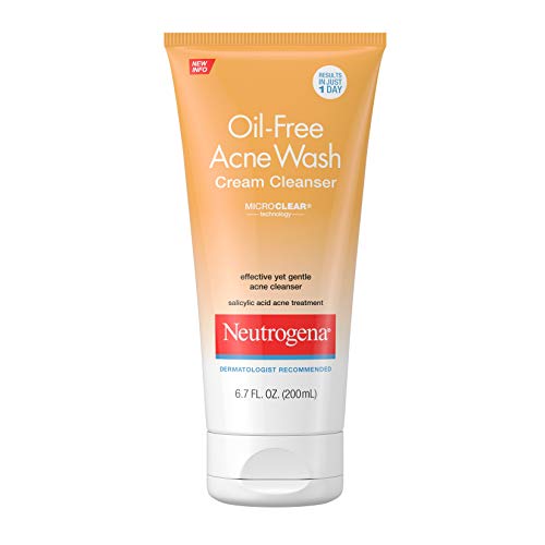Neutrogena Oil-Free Acne Wash Cream Cleanser 6.7 fl oz product package