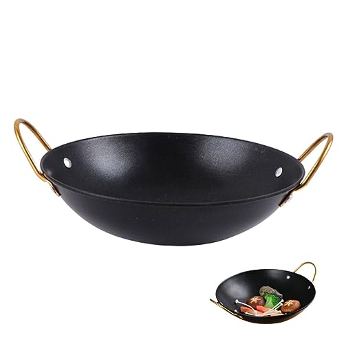 OFFSCH Olla De Metal Con Asas Sartén De Cocina Olla Pequeña Para Cocinar Antiadherente