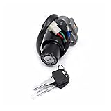 Peso del artículo: 0.4kg HAOHAO Cilindros de Bloqueo Encienda El Interruptor De Encendido Key Fit For Y-AMAHA DT 125 R/TZR 250 / XT 350 / XT 600 Llaves 2-Pin