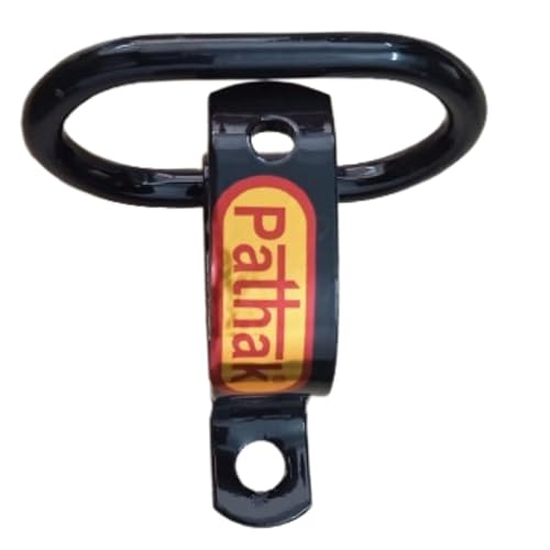 Image of PATHAK Pillion Holder Hook Compatible for Royal Enfield Classic 350, Bullet 350 Accessories All, Hunter, Meteor, Thunderbird - Heavy-Duty Universal Bike Accessories, Black
