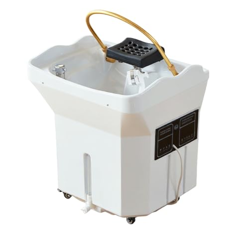 Appareil de spa tête avec cascade et massage hydro-jet – Baignoire de massage de la tête professionnelle avec chromathérapie 7 couleurs, idéal pour les...