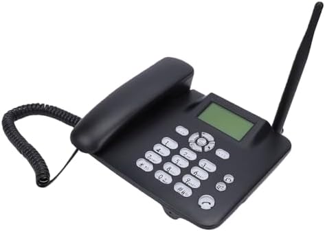 Pomya 2G Wireless Desktop Phone, Cordless Fixed GSM SIM Card Telephone (US)