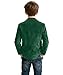 Green Suede Blazer for Boys Spring Faux Leather Jacket Size 12 Kids Fashion Outerwear Boy Sport Coat for School