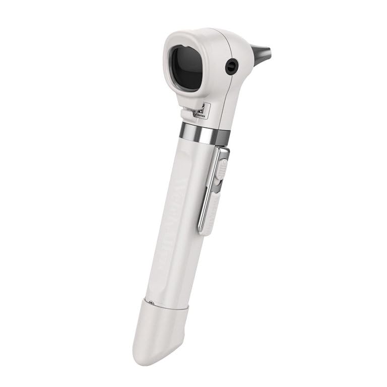 Image of OTICA For Welch Allyn Pocket LED Otoscope Fiber Optic Professional Otoscope with AA Battery Handle 22870 (White)