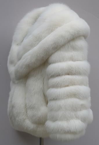 Women's Genuine Fox Fur Coat Thick Warm Fur Jacket Long Sleeve2