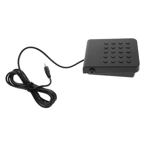 Abaodam Replacement Sustain Pedal for Piano Universal Pedal for Keyboard Electric Piano Build Easy Connection Black (3.5mm Jack)