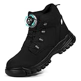 AOOSU Chaussures de Sécurité Homme, Chaussures de Travail Embout Acier Montante, Bottes ...