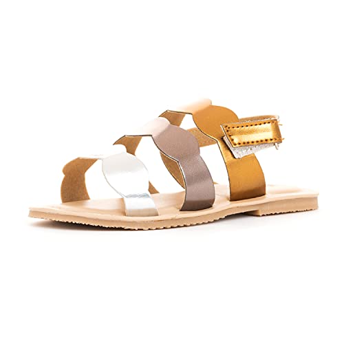 Image of Khadim's 6537658 Lightweight Durable Extra Soft Trendy Premium Stylish Lifestyle and Fancy Velcro Strap Flats For Baby Girls