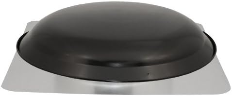 Cool Attic CX4000AMBL Power Attic Roof Mount Ventilator with 5.1-Amp PSC Motor and Steel Flange, Black Galvanized Steel Dome by Cool Attic