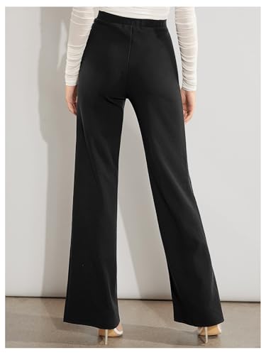 WDIRARA Women's High Waisted Wide Leg Pants Work Office Business Trousers3