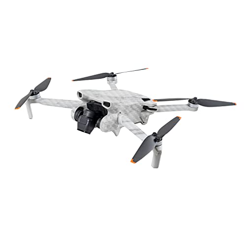 Image of MightySkins Carbon Fiber Skin Compatible with DJI Mini 3 - Frost Marble | Protective, Durable Textured Carbon Fiber Finish | Easy to Apply | Made in The USA