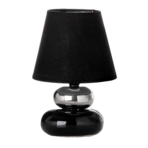 Lámpara para mesita de noche oriental negra de cerámica para dormitorio Arabia - LOLAhome