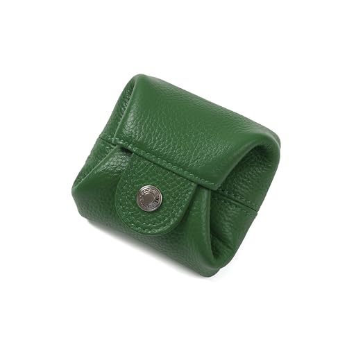 Image of Cockatoo Genuine Leather Coin Pouch Change Holder, Mini Snap Pocket Wallet for Men Women (Hills, Large)
