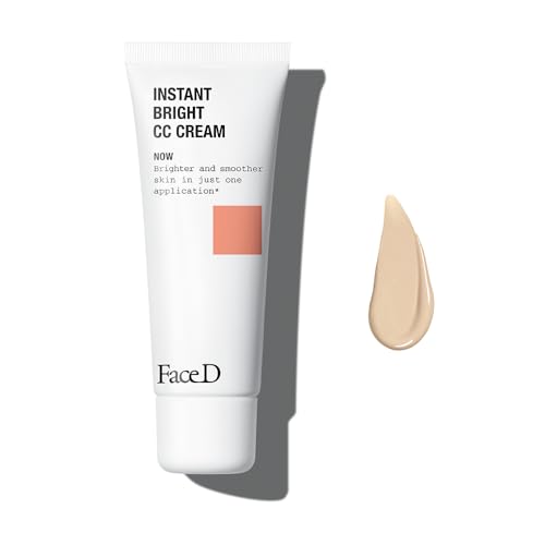 Face D - CC Cream Crema Viso Corretrice del Colore con Acido Ialuronico SPF 20, 40 ml (Light)