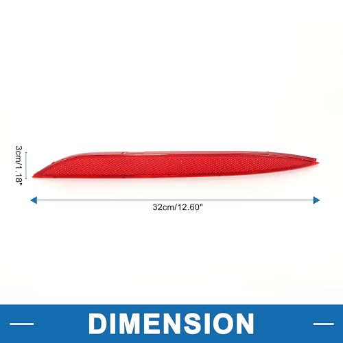 Image of Rear Right Side Bumper Reflector No.92406A7000 Bumper Reflector Side Marker for Kia Forte 2014-2016 Red