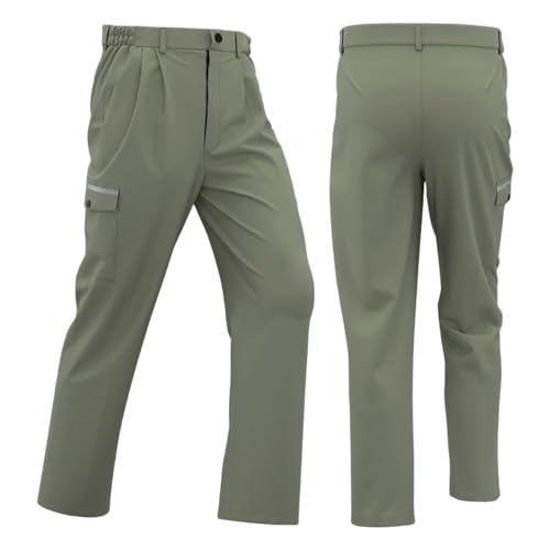 Pantalones Utilitarios de Trabajo Cargo con Refuerzo en Rodillas y Bolsillos para Carpintero Hombre #310