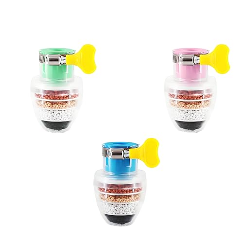 Lot de 3 robinets filtrants à charbon actif, de...