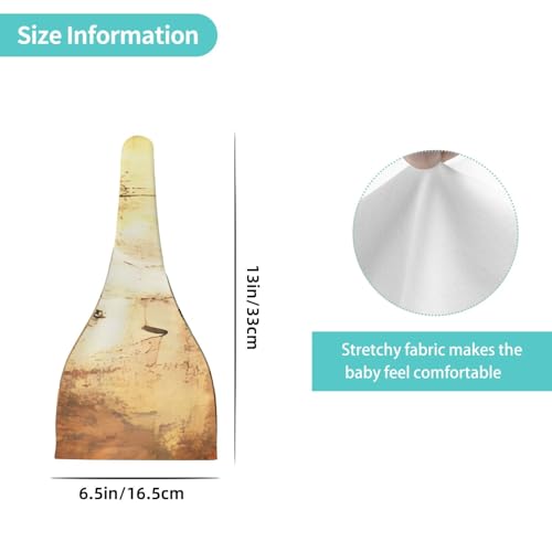 Retro Irish Flag Print Newborn Baby Hat, Soft Top Knotted Beanie Cap, Cute Infant Headwear for 0-6 Months Welcome Party Black4