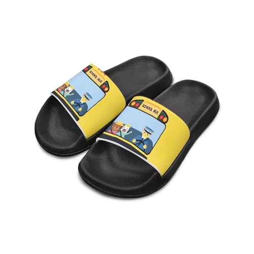 Boys Slide Sandals Summer Shoes for Kids Shower Slippers Non Slip Slippers