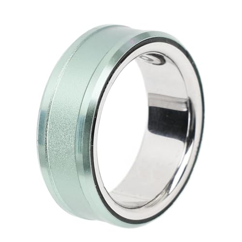 GOWENIC Smart Ring Sleep Tracker Fitness Tracker Ring Stainless Steel Multifunctional Ring (Size 23 20.6mm ID for 64.6mm Finger Circumference)