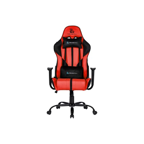 Horus Zephyr - Sedia da gaming con design ergonomico, realizzata in tessuto, reclinabile a 180 gradi e disponibile in 9 colori diversi - colore rosso - Sedia gaming - Immagine 10
